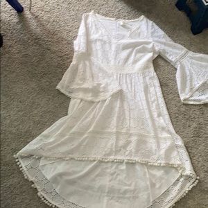 Eliza J white Boho dress